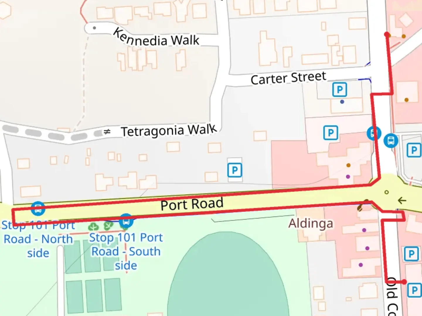 An image depicting the trail Aldinga Historic Walk and its surrounding area.