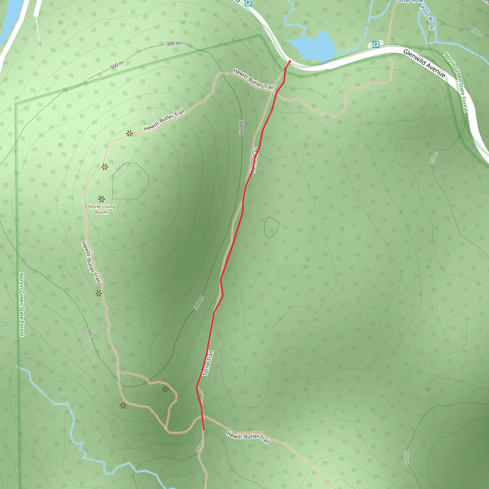 Torne Trail mobile static map