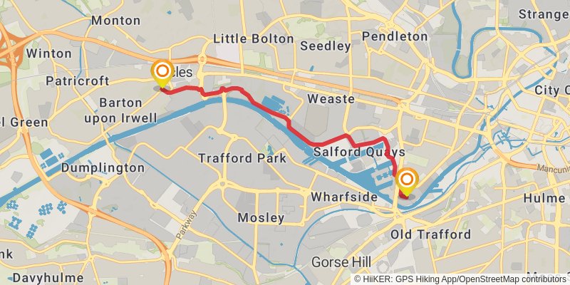 The Salford Trail stage 5 Map
