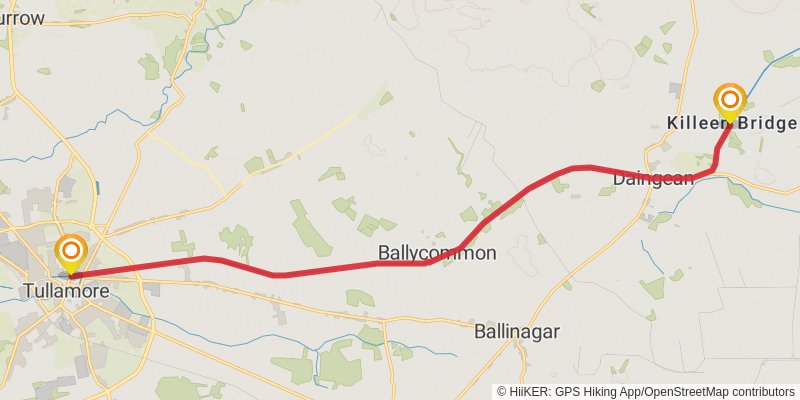Grand Canal Way stage 4 Map