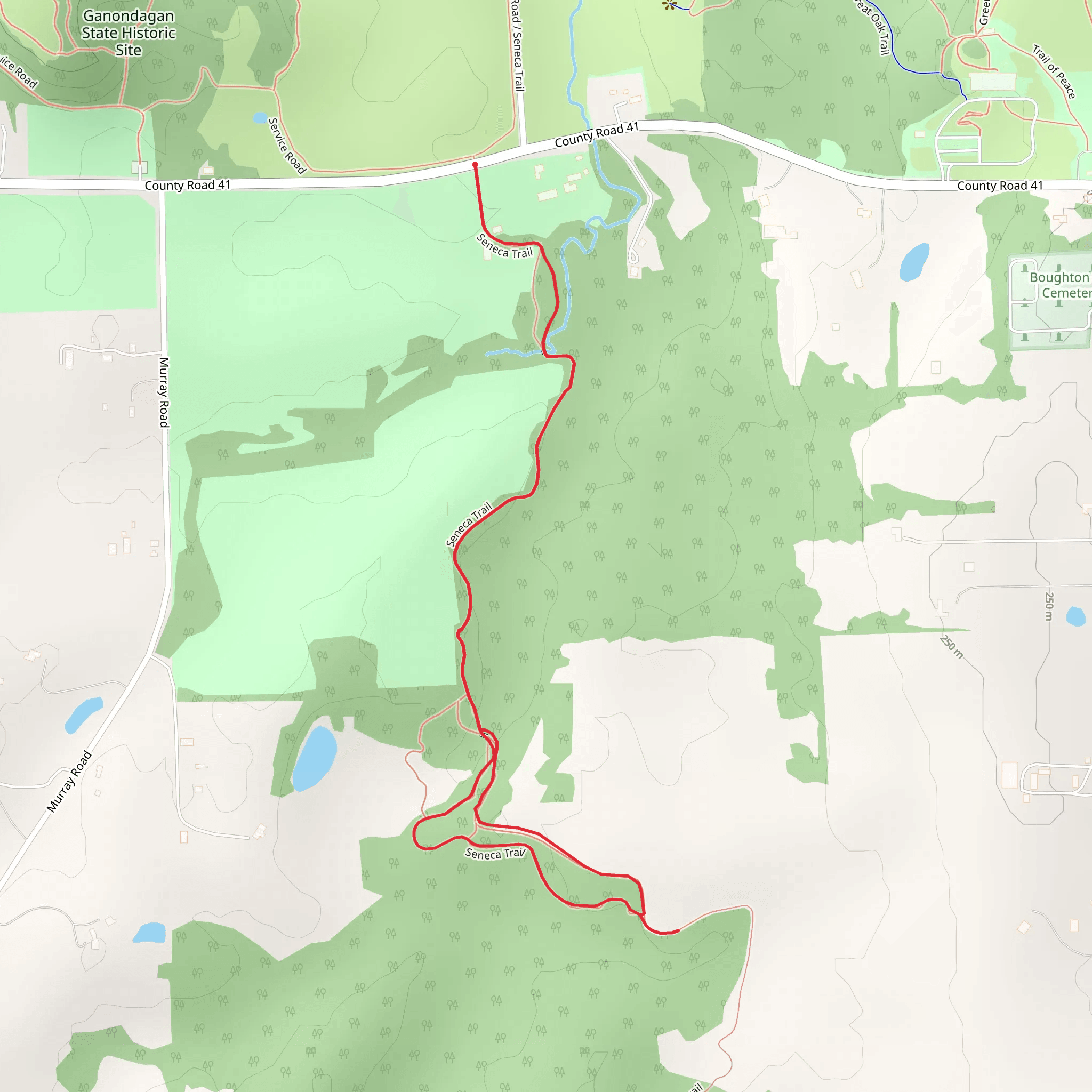 Seneca Trail mobile static map