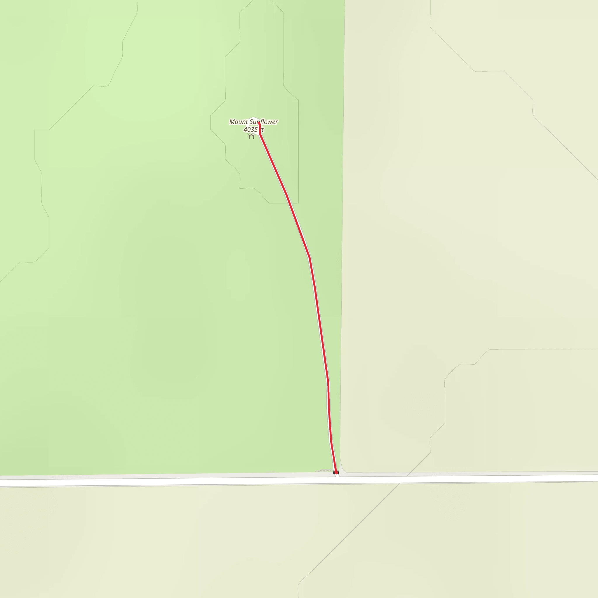 Mount Sunflower mobile static map