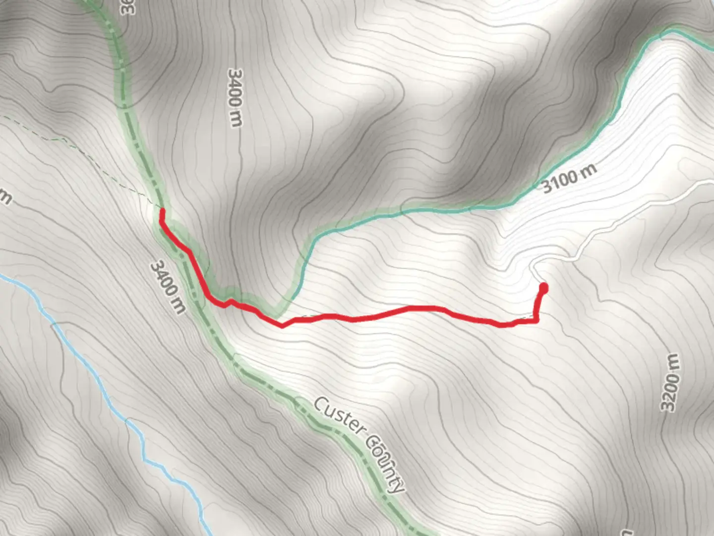 An image depicting the trail Music Pass Trail Out and Back and its surrounding area.