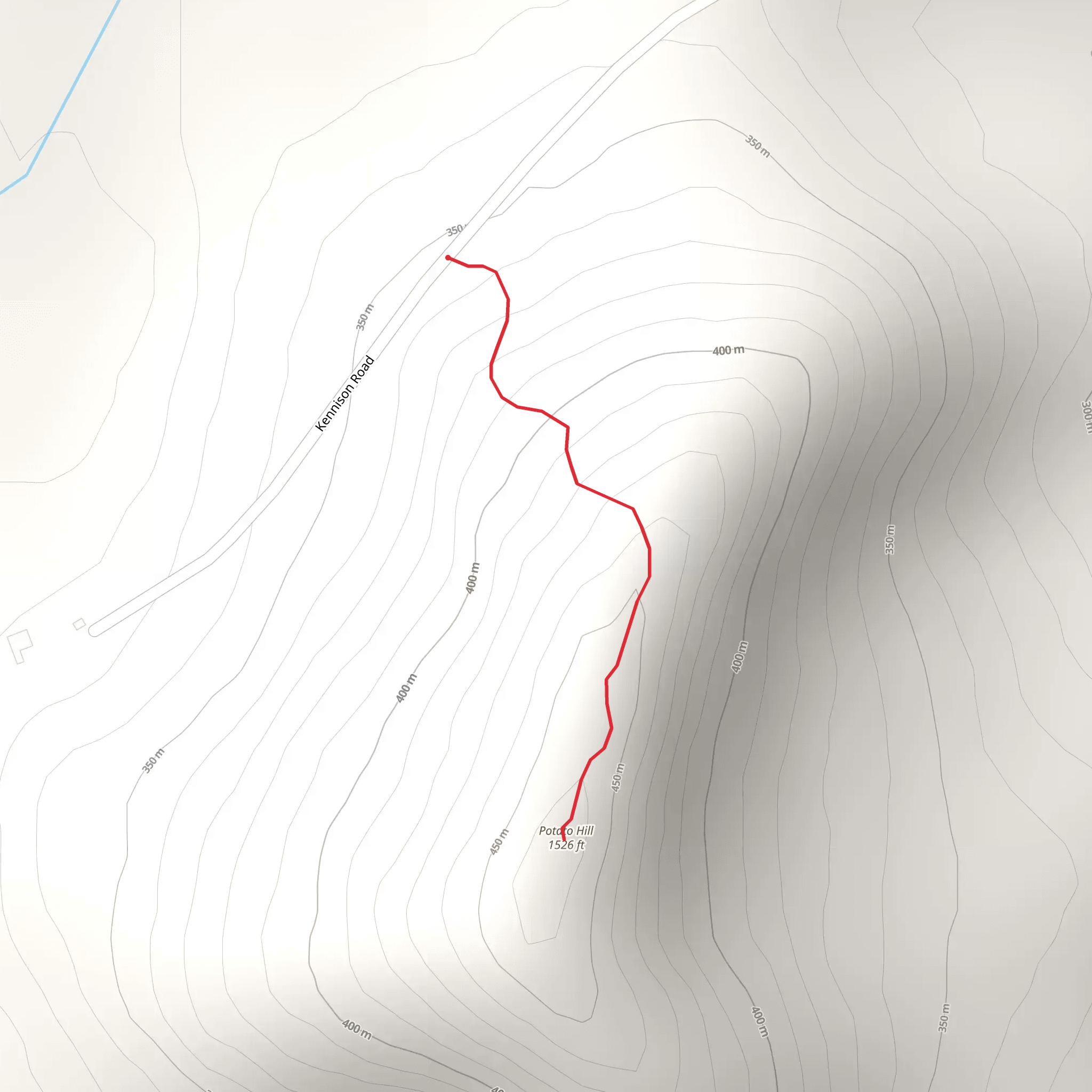 Potato Hill Trail mobile static map