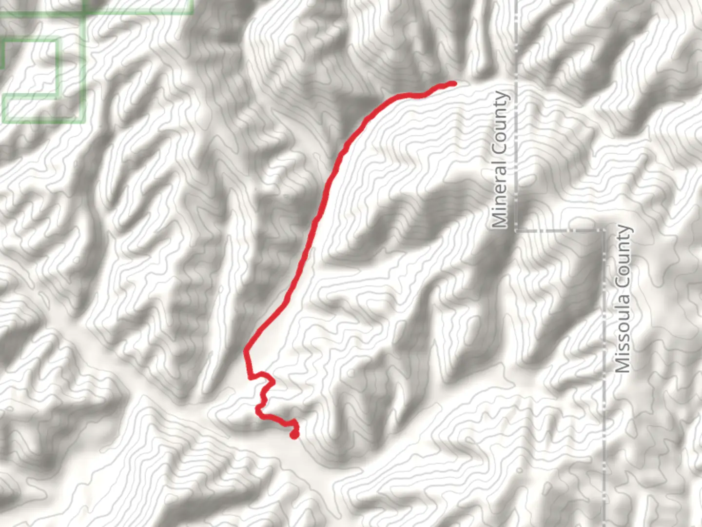 An image depicting the trail Burdette Creek Trail and its surrounding area.