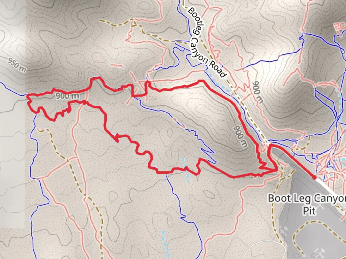 An image depicting the trail IMBA - West Leg Loop and its surrounding area.