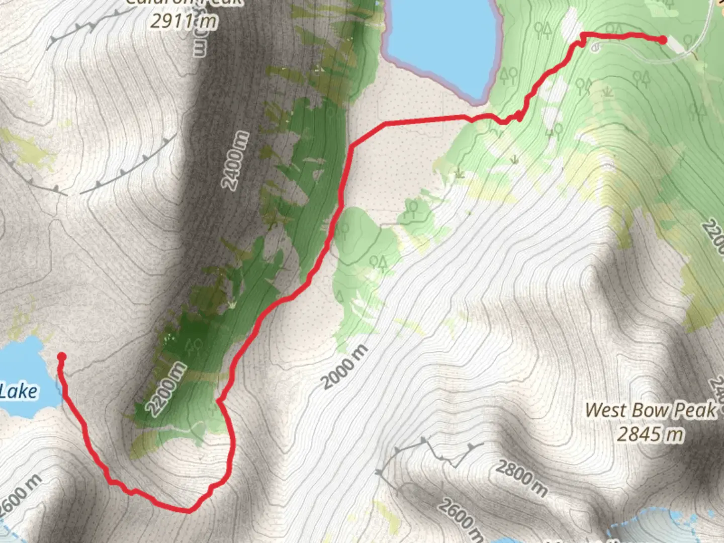 An image depicting the trail Caldron Lake Trail and its surrounding area.