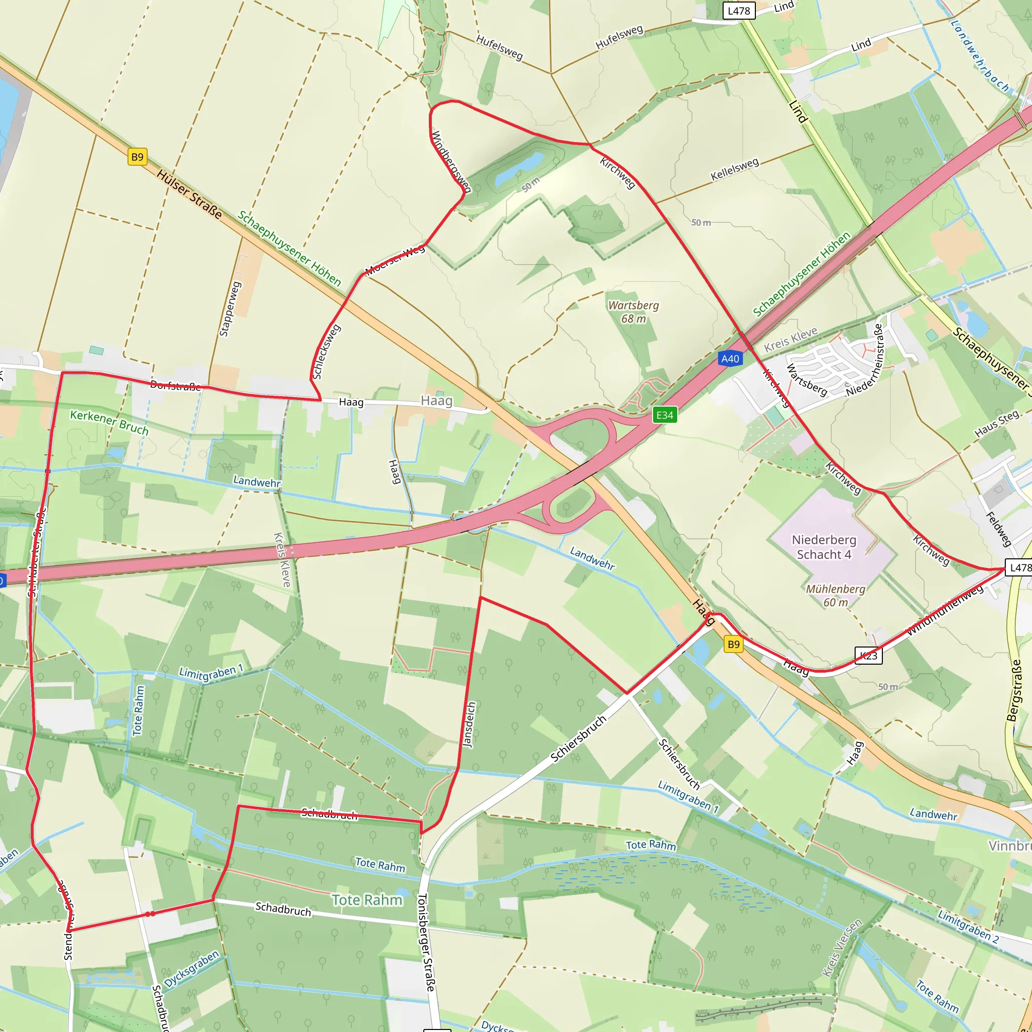 Waldschaenke Rundweg Loop mobile static map