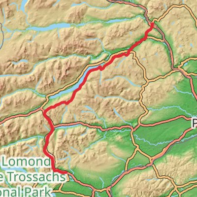 Rob Roy Way 5-Day Challenging Tour (Hillwalk Tours) mobile static map