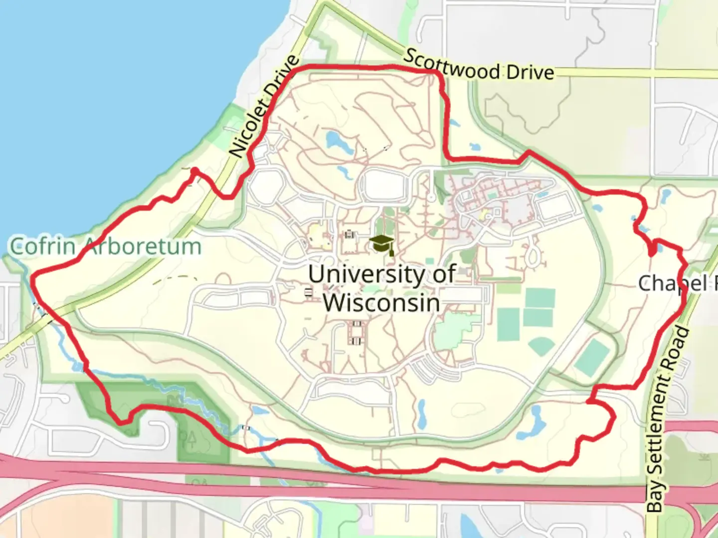 An image depicting the trail The Quad Loop and its surrounding area.