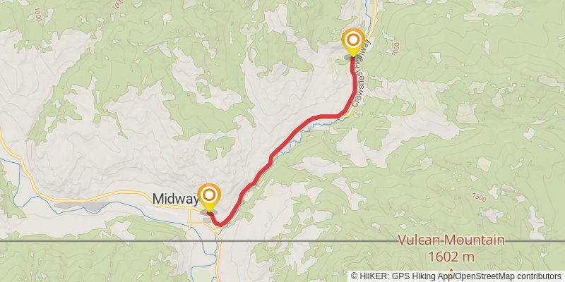 Kettle Valley Rail Trail stage 9 Map
