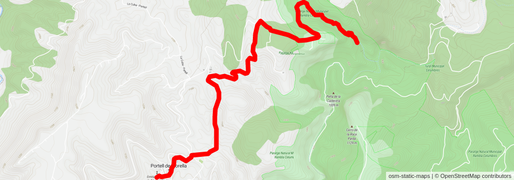 Sender de la Rambla Sellumbres PR CV 408 stage 2 Map