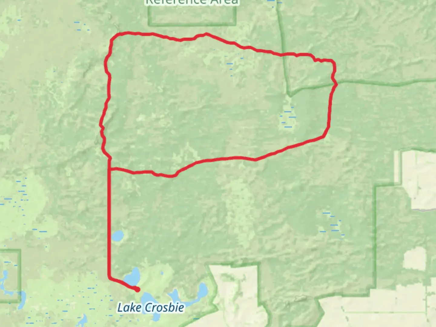 An image depicting the trail Sunset Remote Track and its surrounding area.