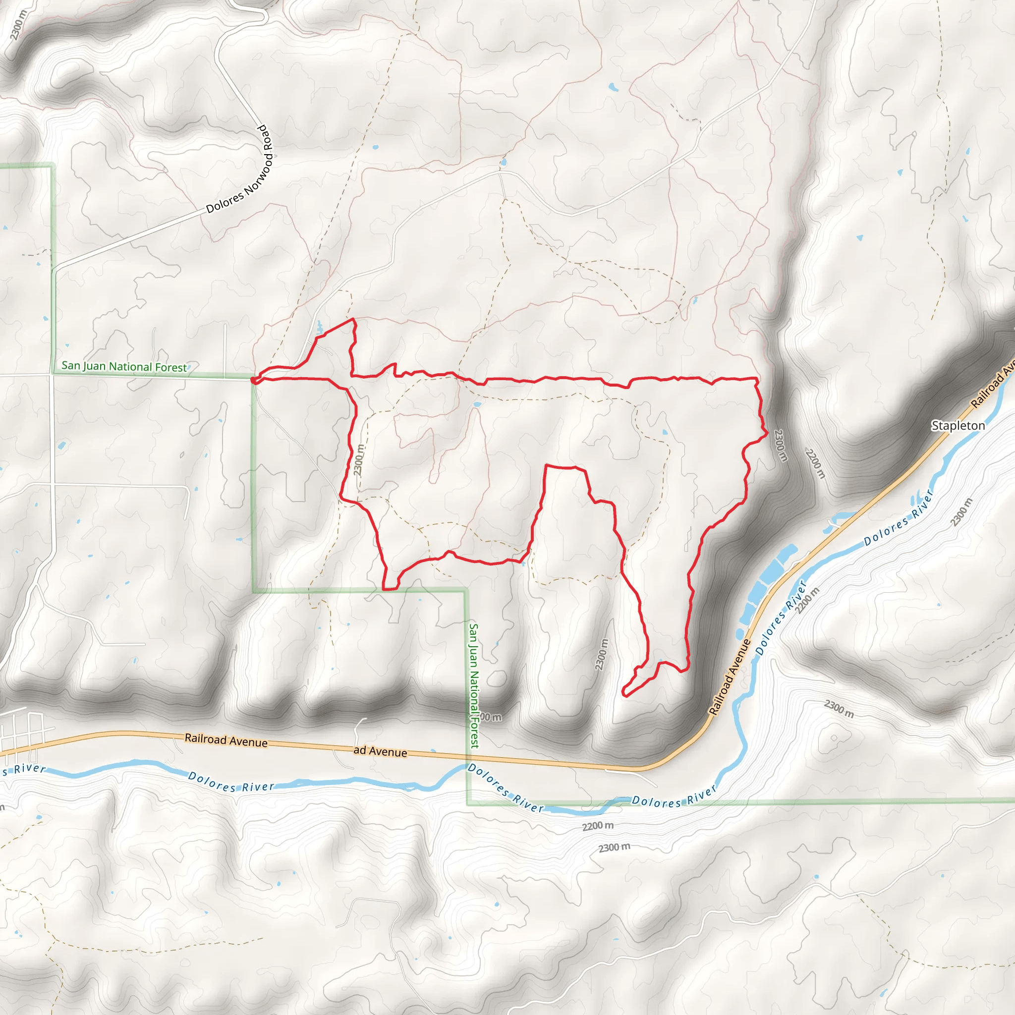 Maverick's, Italian Garden and Boggy Draw Loop Trail mobile static map