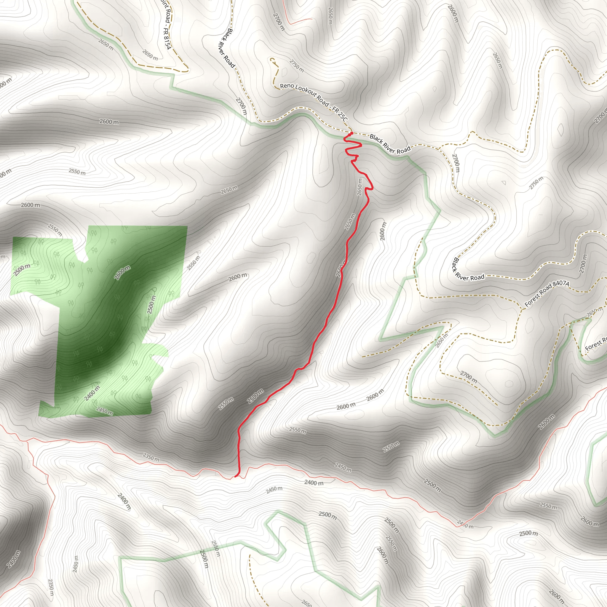 Reno Trail mobile static map