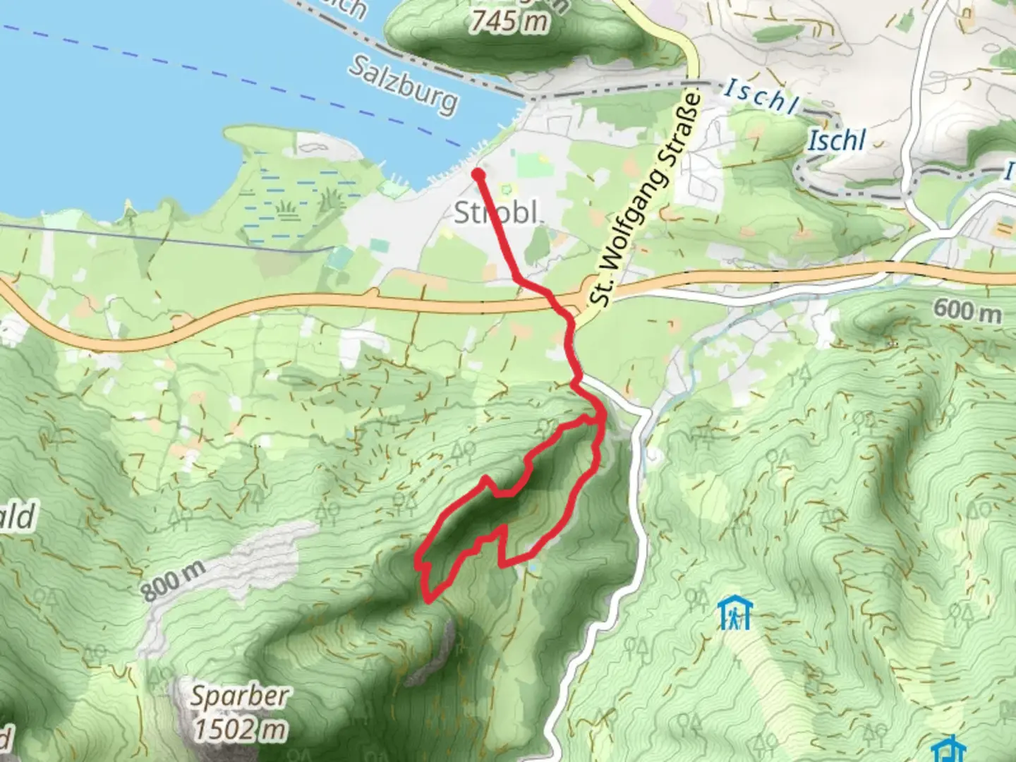 An image depicting the trail Brustwandrunde Loop and its surrounding area.