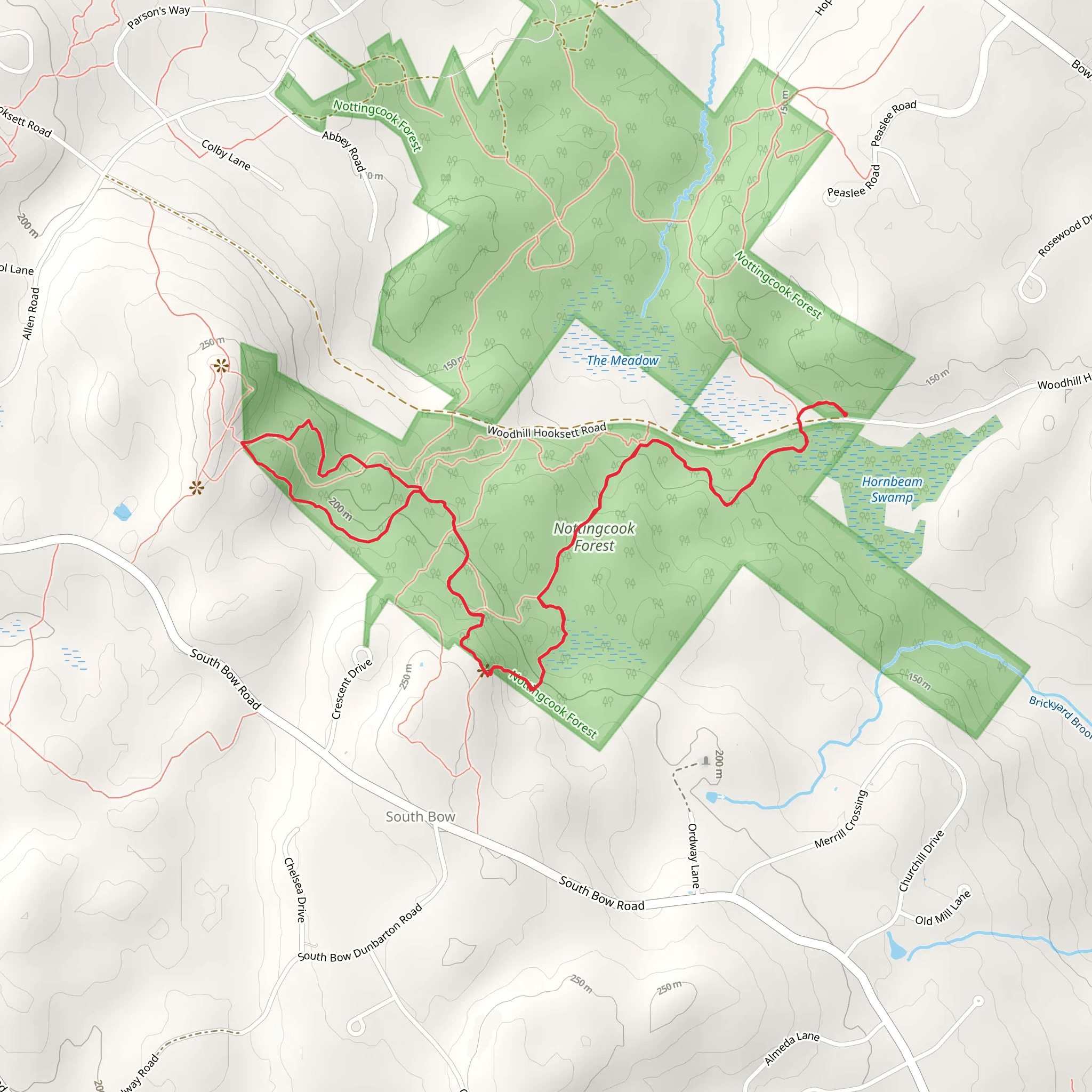 Nancy's Trail via Sheridan's Way Loop mobile static map
