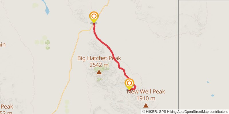 Continental Divide Trail - New Mexico stage 2 Map