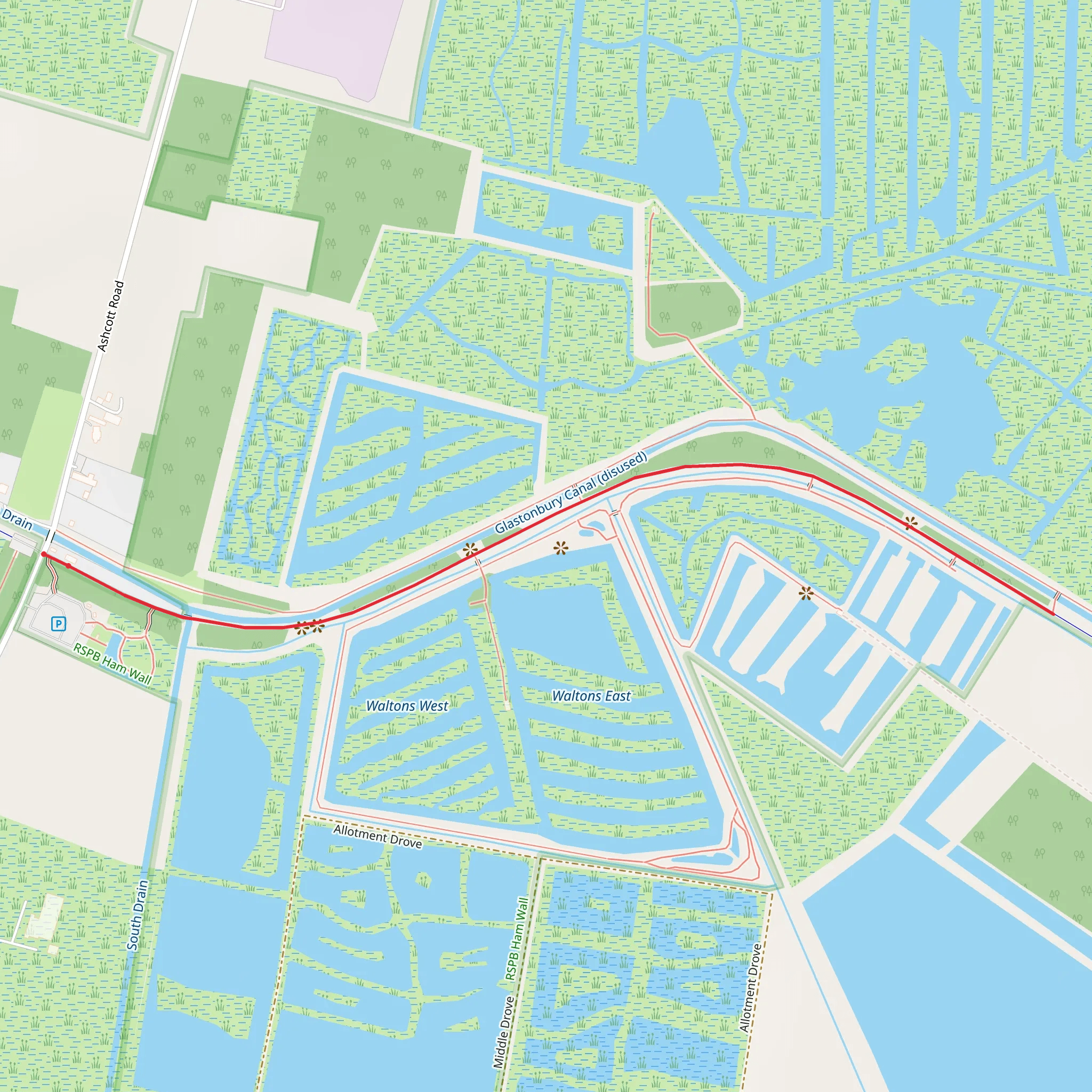 Ham Wall mobile static map