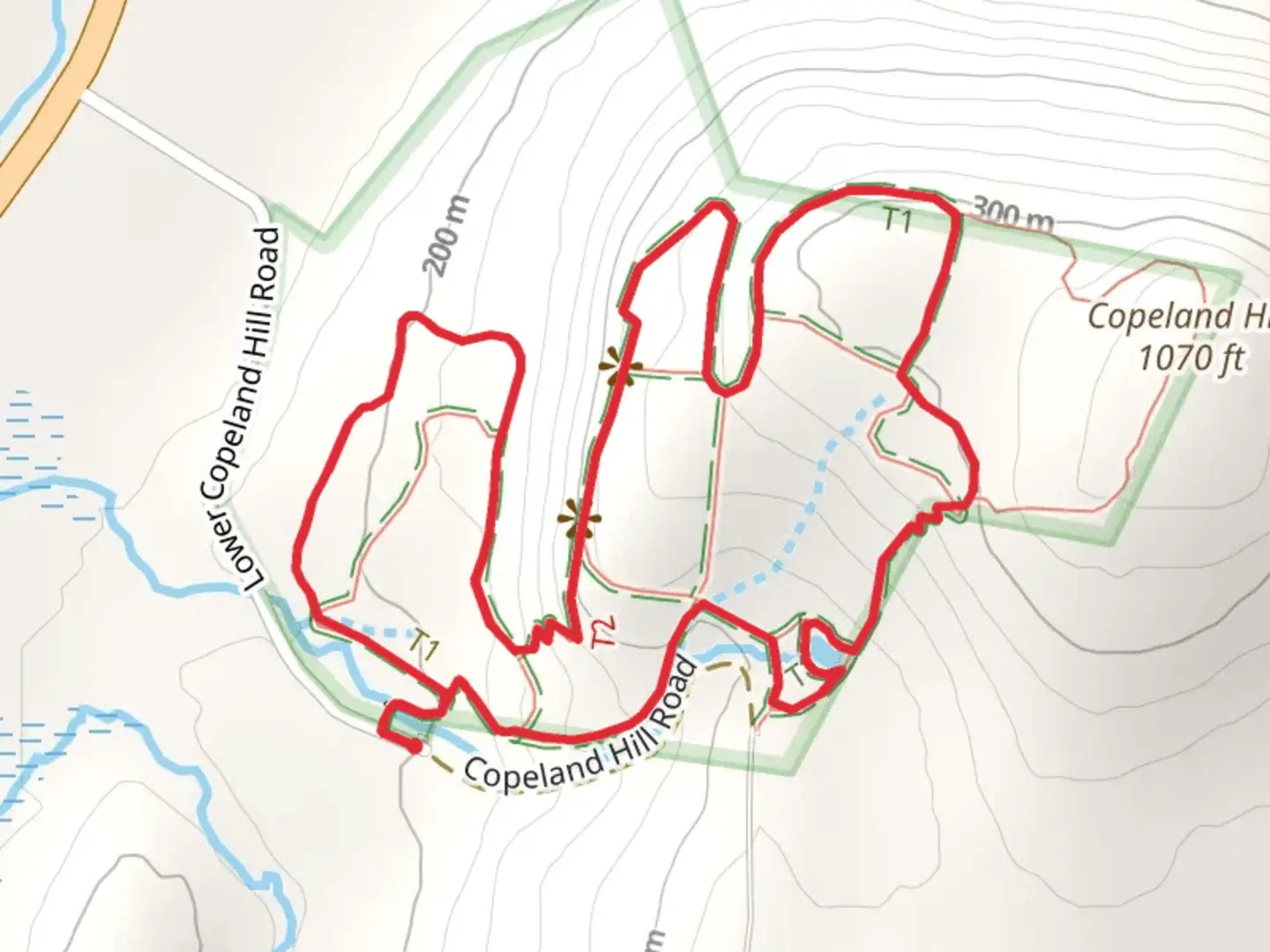 An image depicting the trail Ravine Trail and Orange Trail Loop and its surrounding area.