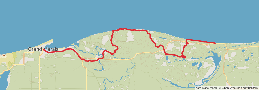 American Perimeter Trail - North Country Primary stage 90 Map