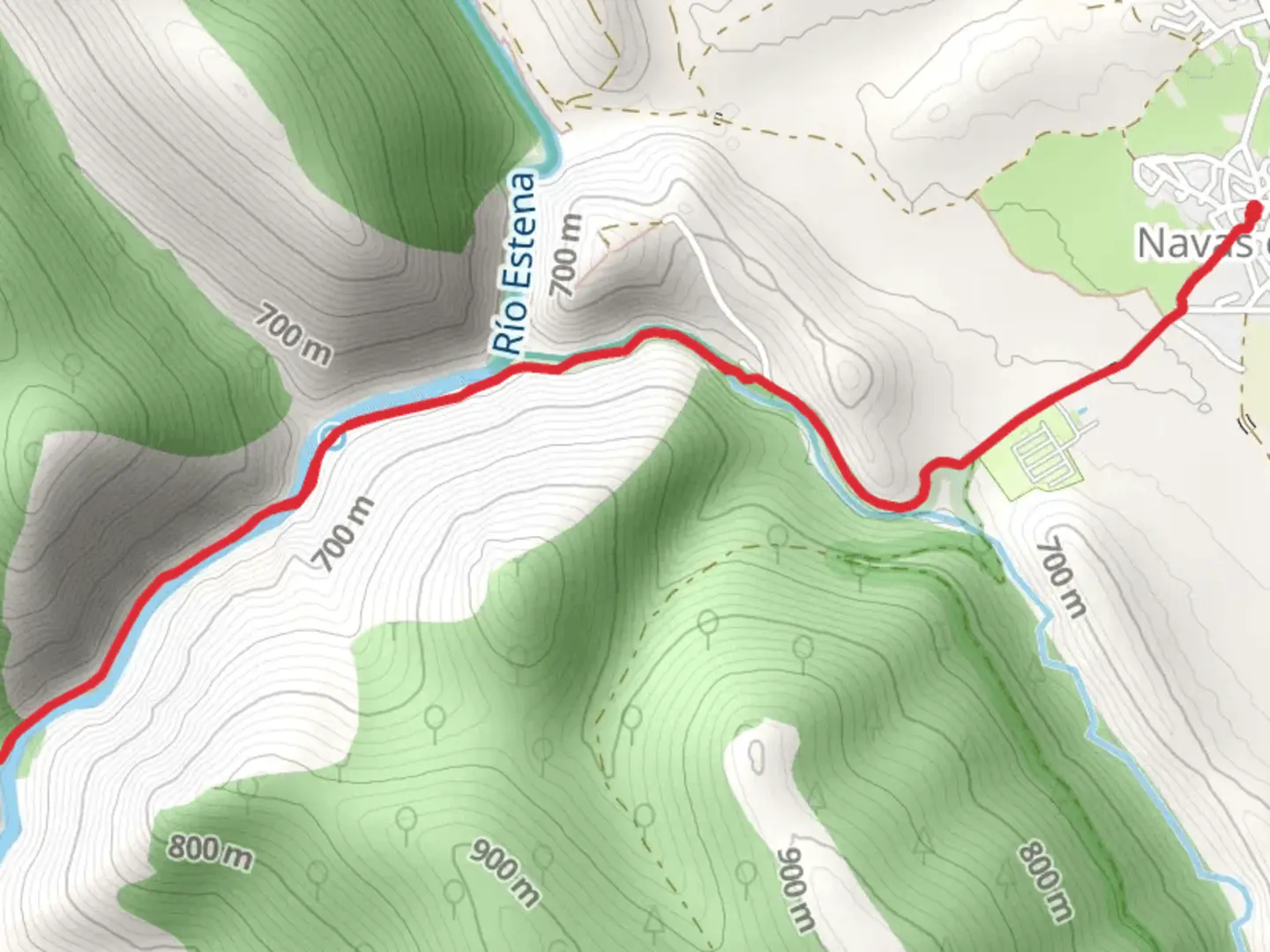 An image depicting the trail Ruta del Boquerón del Estena and its surrounding area.