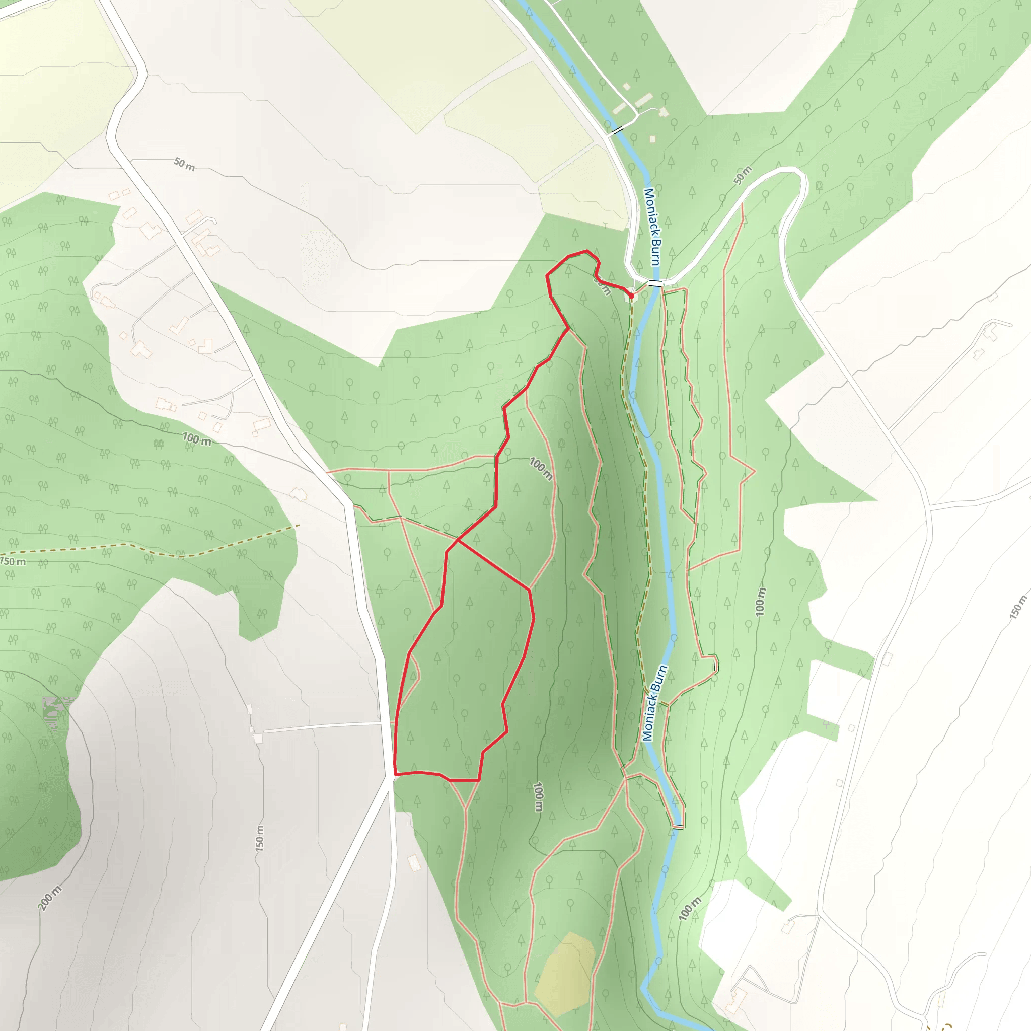 Upper Reelig Trail mobile static map