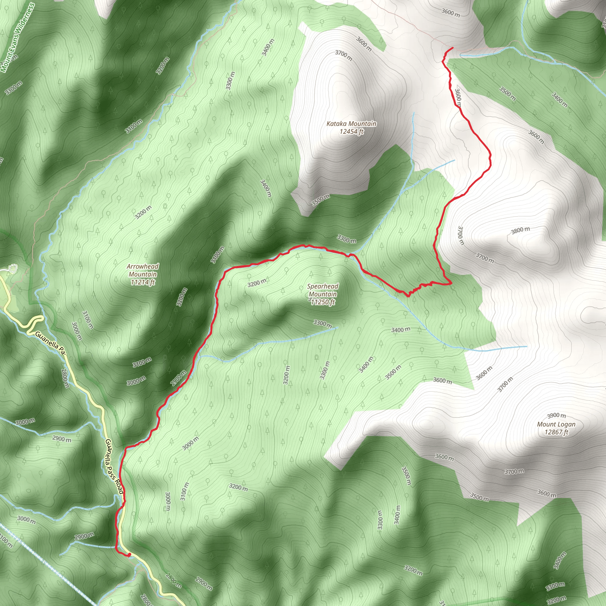 Threemile Trail mobile static map
