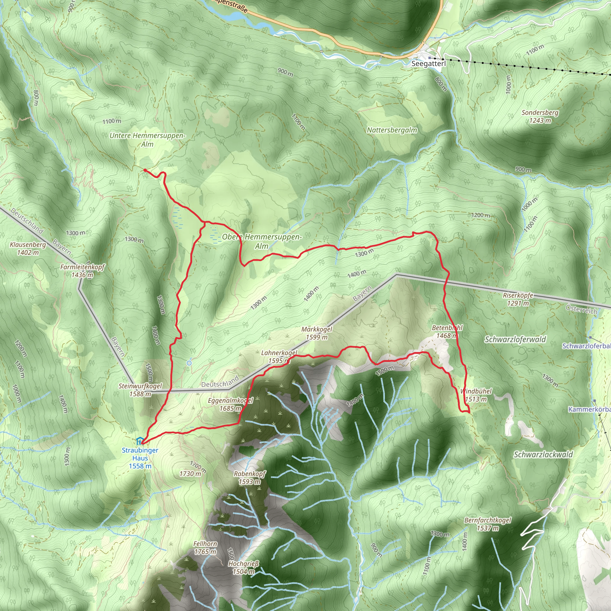 Gletscherblick Loop mobile static map
