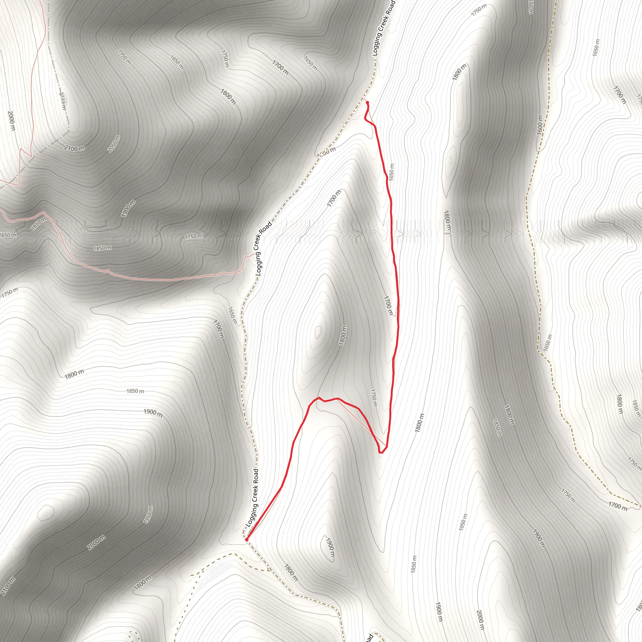 Long Coulee Trail mobile static map