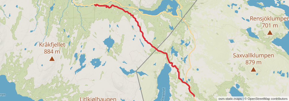 St Olavsleden stage 22 Map