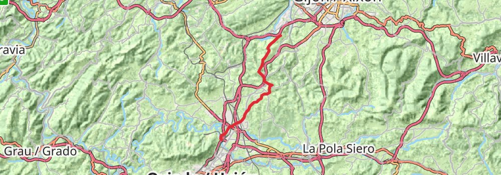 GR 100 Via De La Plata stage 2 Map
