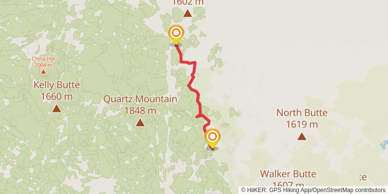 Oregon Desert Trail stage 4 Map