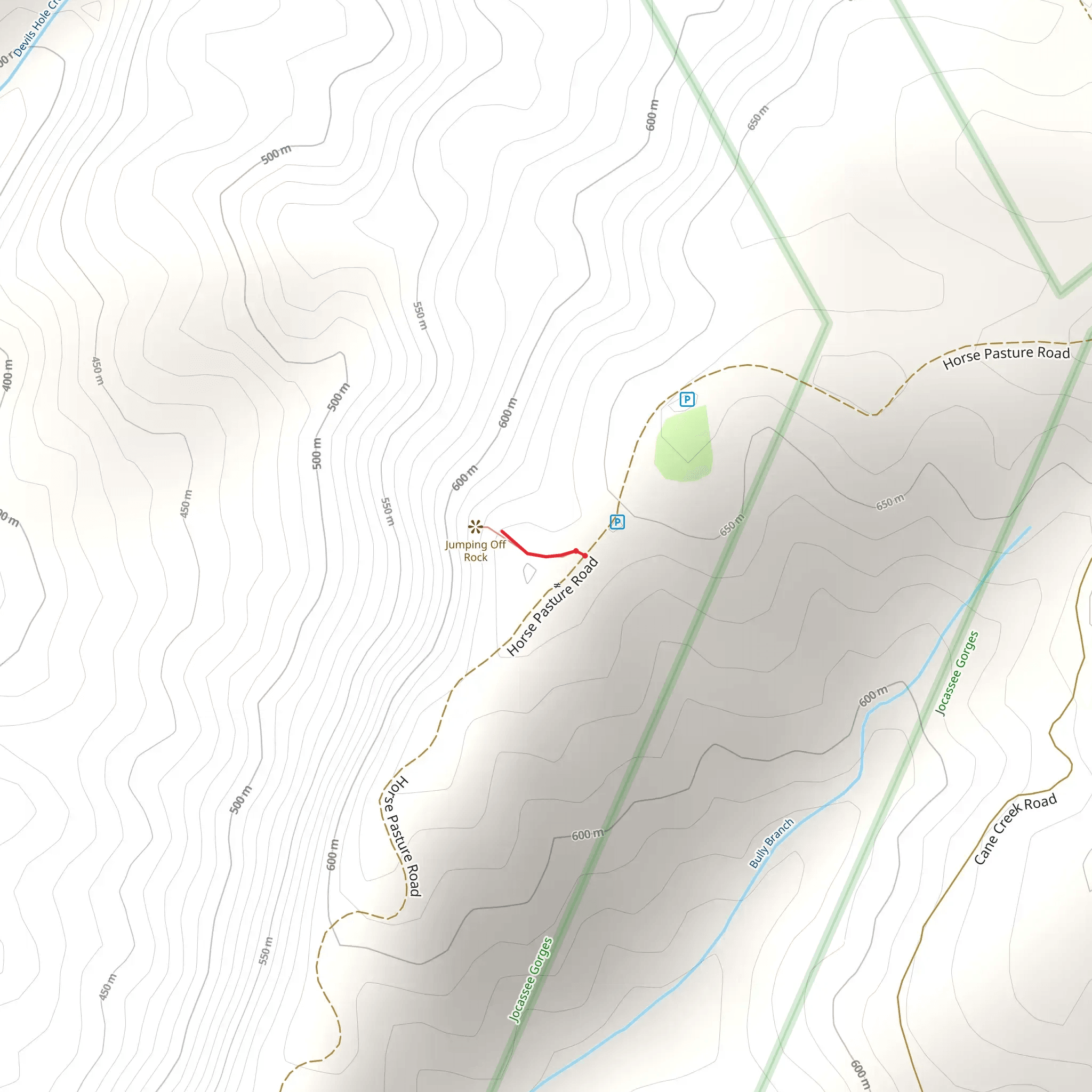 Horse Pasture Road Walk mobile static map