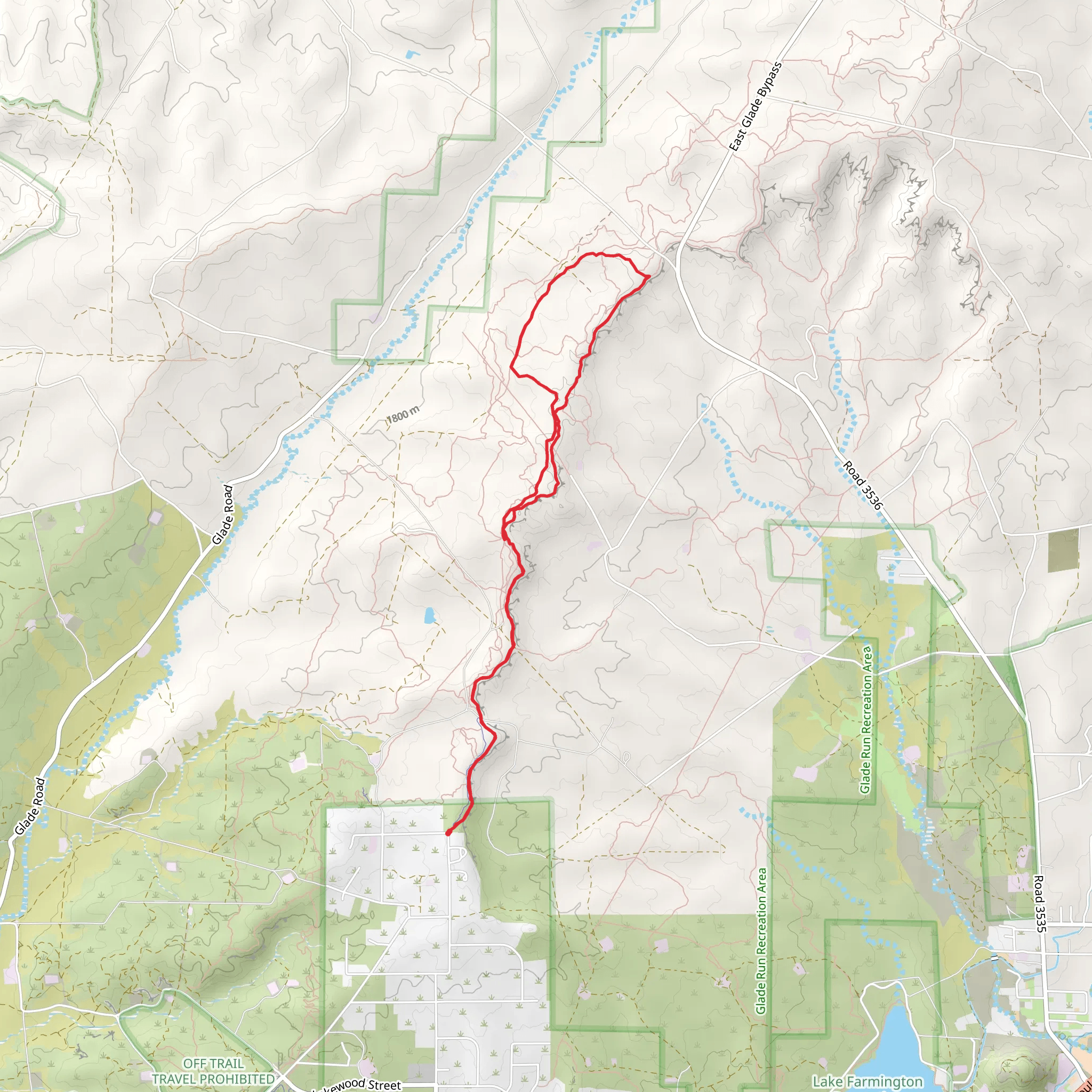 Kinsey Trail and Rigormortis Loop mobile static map