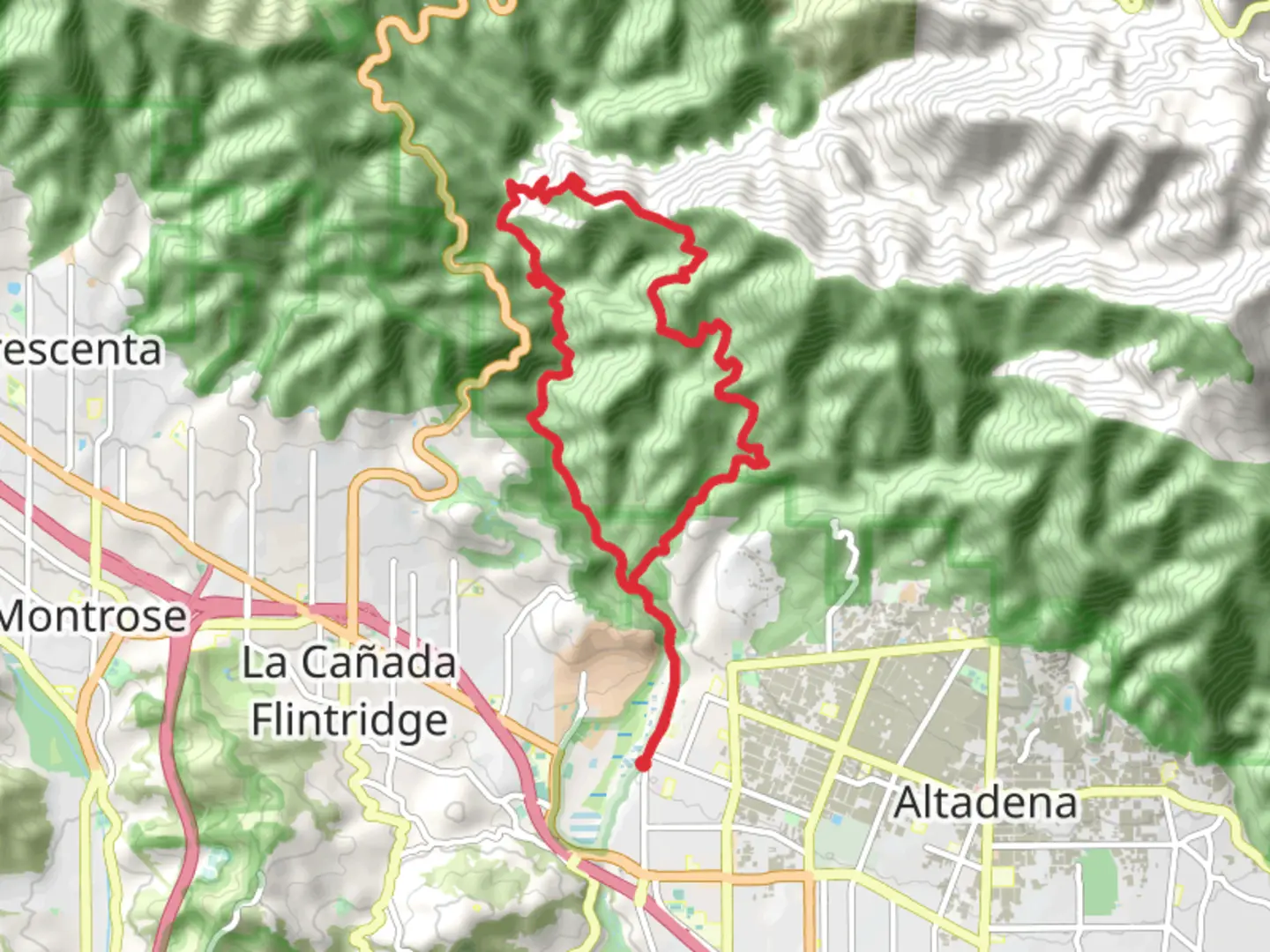 An image depicting the trail Wella's Peak Loop and its surrounding area.