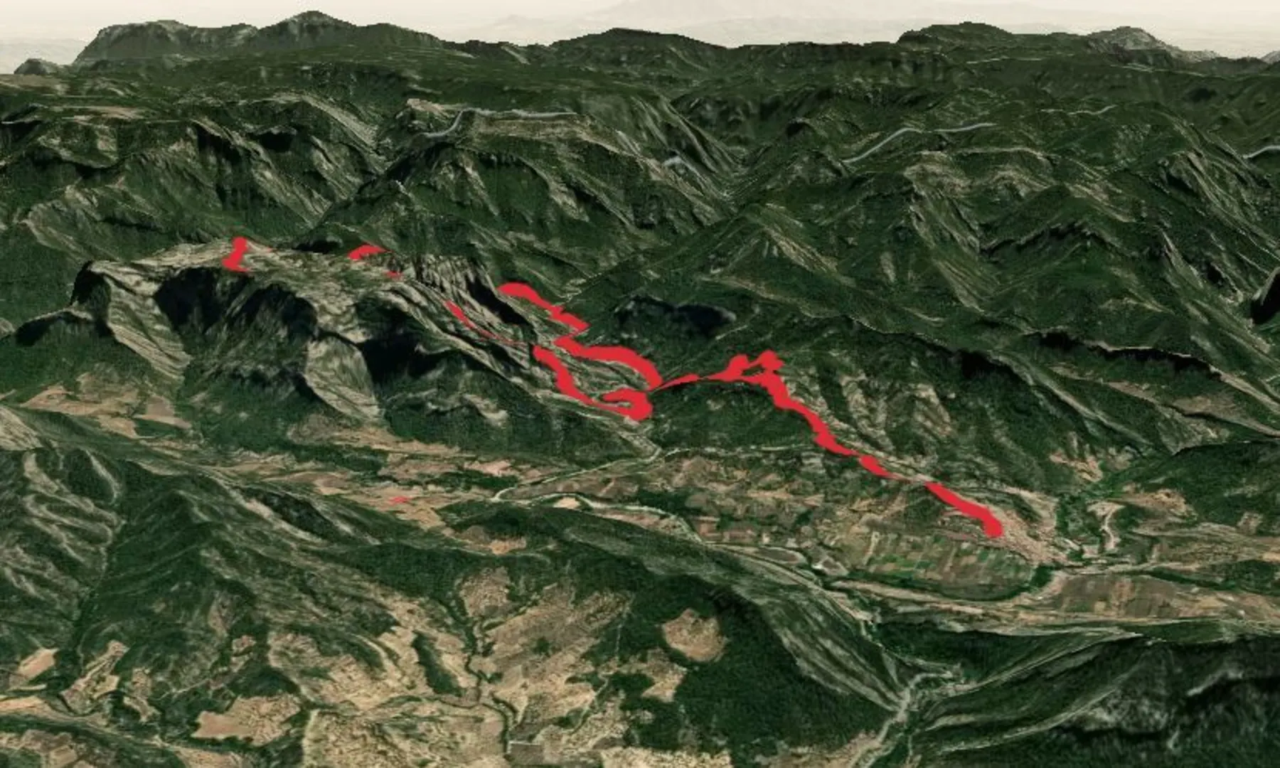 An image depicting the trail Ascent to Peña Galera PR TE 151 and its surrounding area.