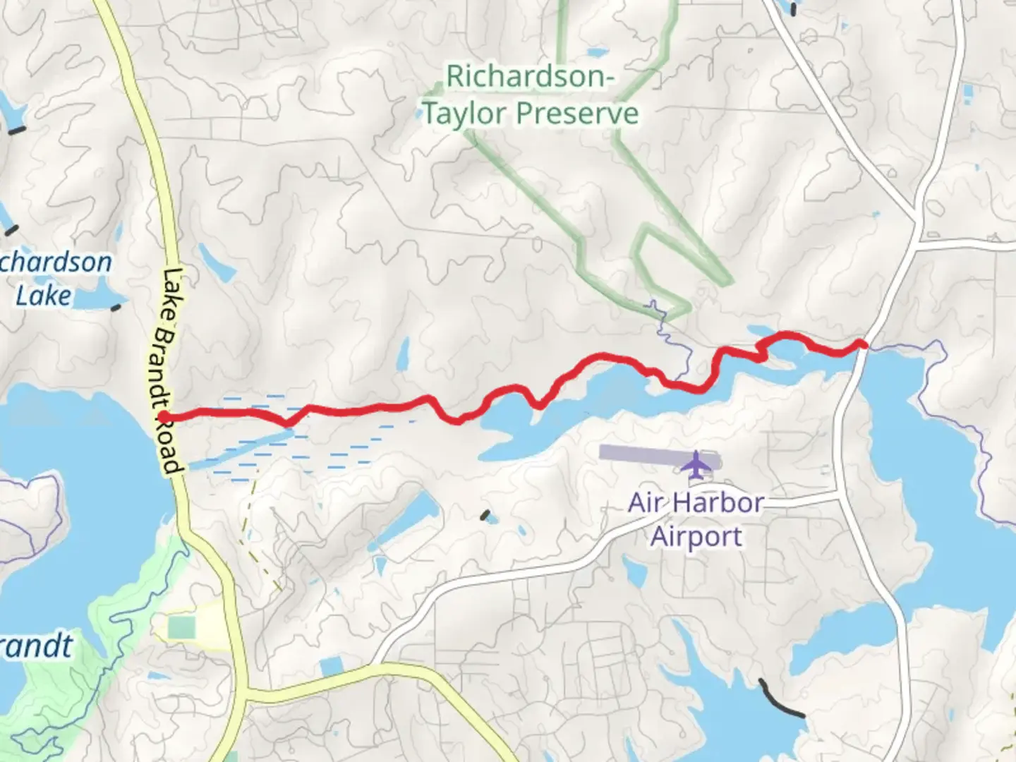 An image depicting the trail Reedy Fork Trail and its surrounding area.