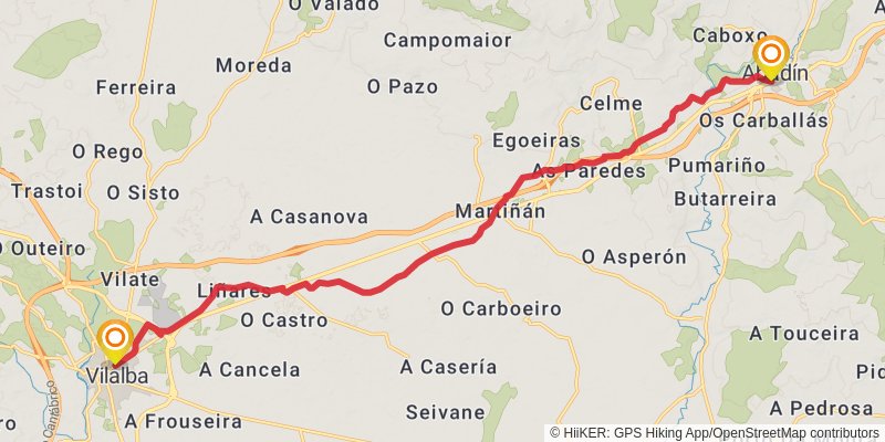 Camino del Norte stage 38 Map