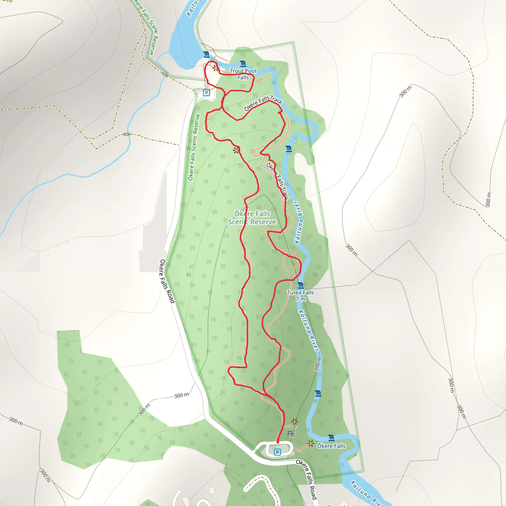 Okere Falls Track mobile static map