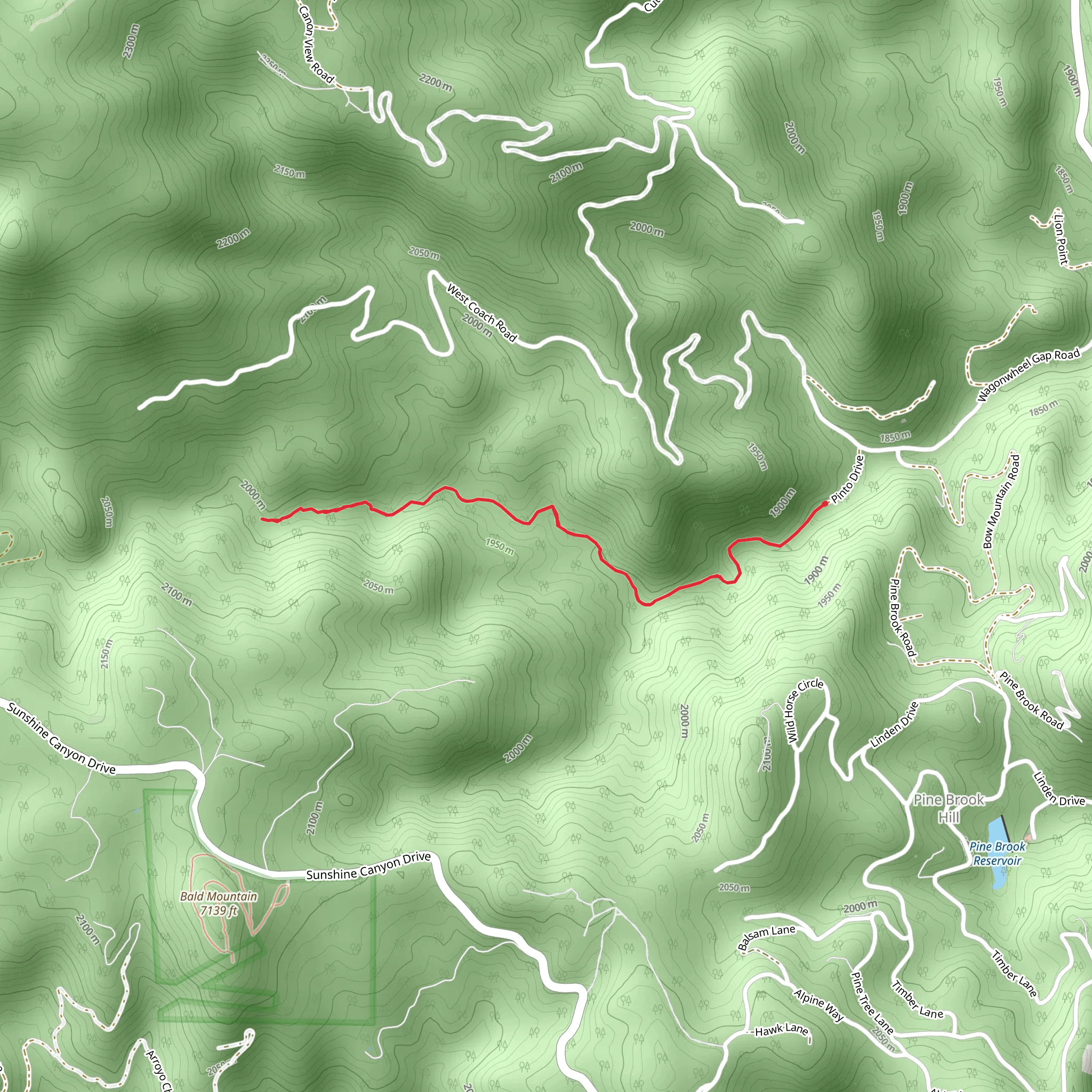 Anne U White Trail mobile static map