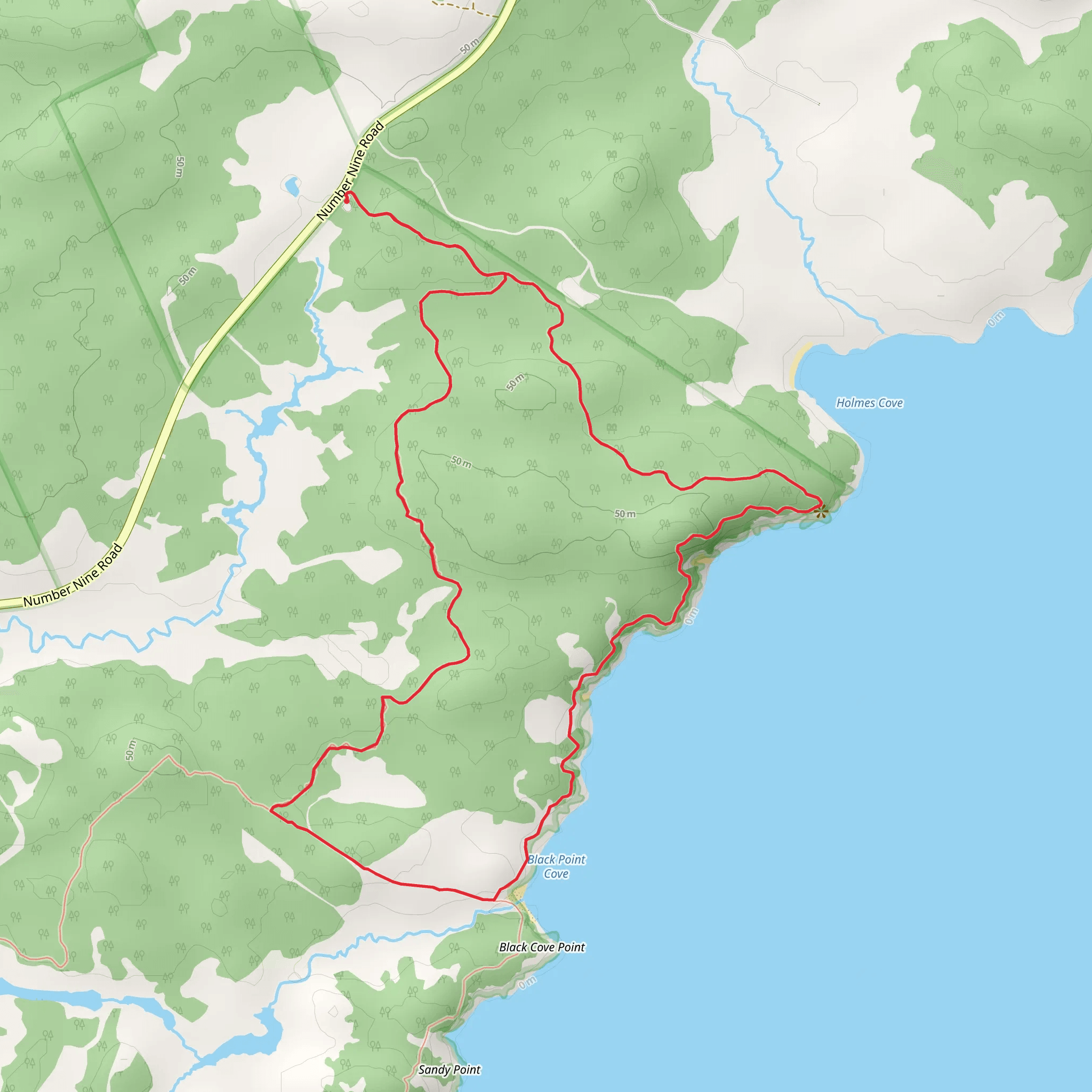 Cutter Loop Short Trail mobile static map