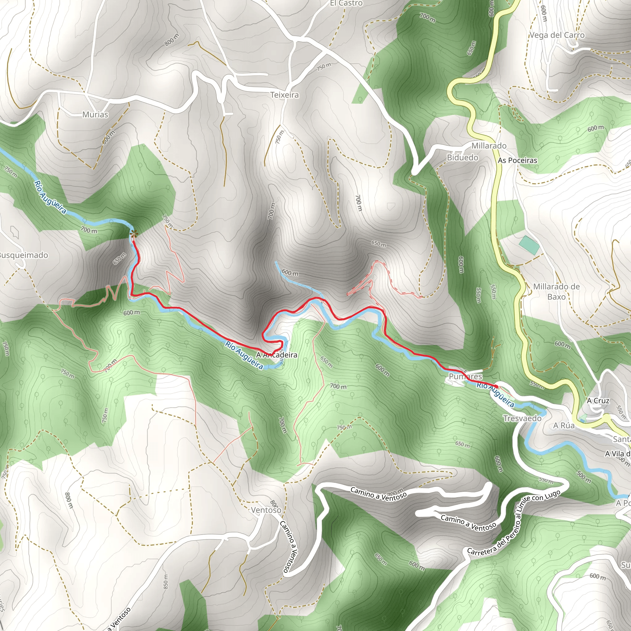 Seimeira Waterfall Route mobile static map