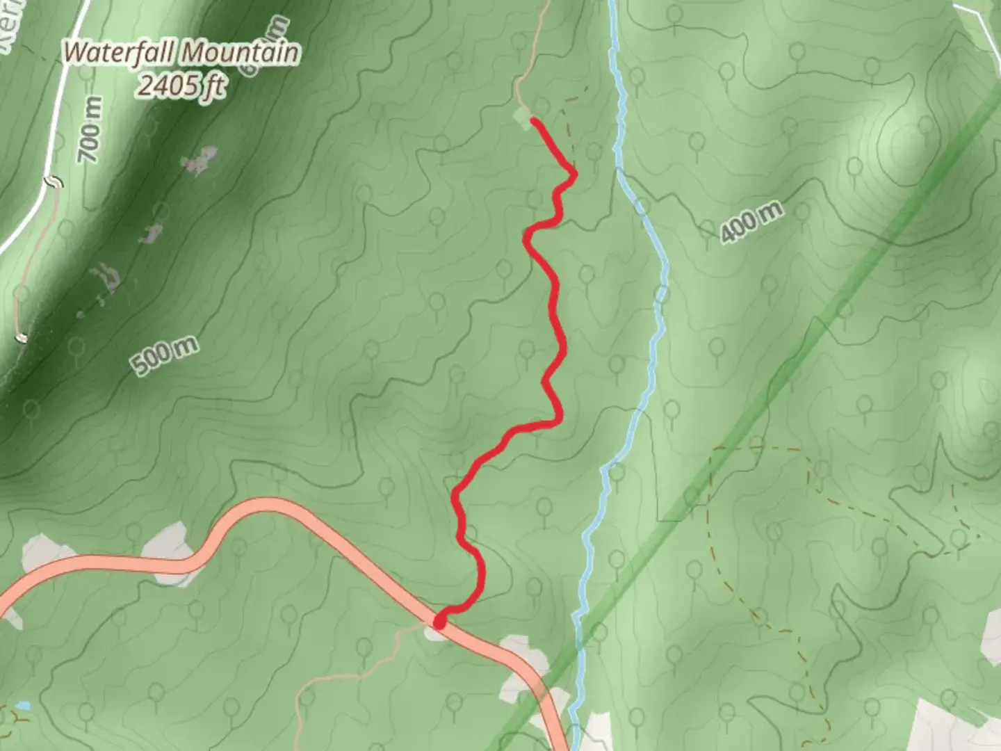 An image depicting the trail Massanutten Connector Trail and its surrounding area.