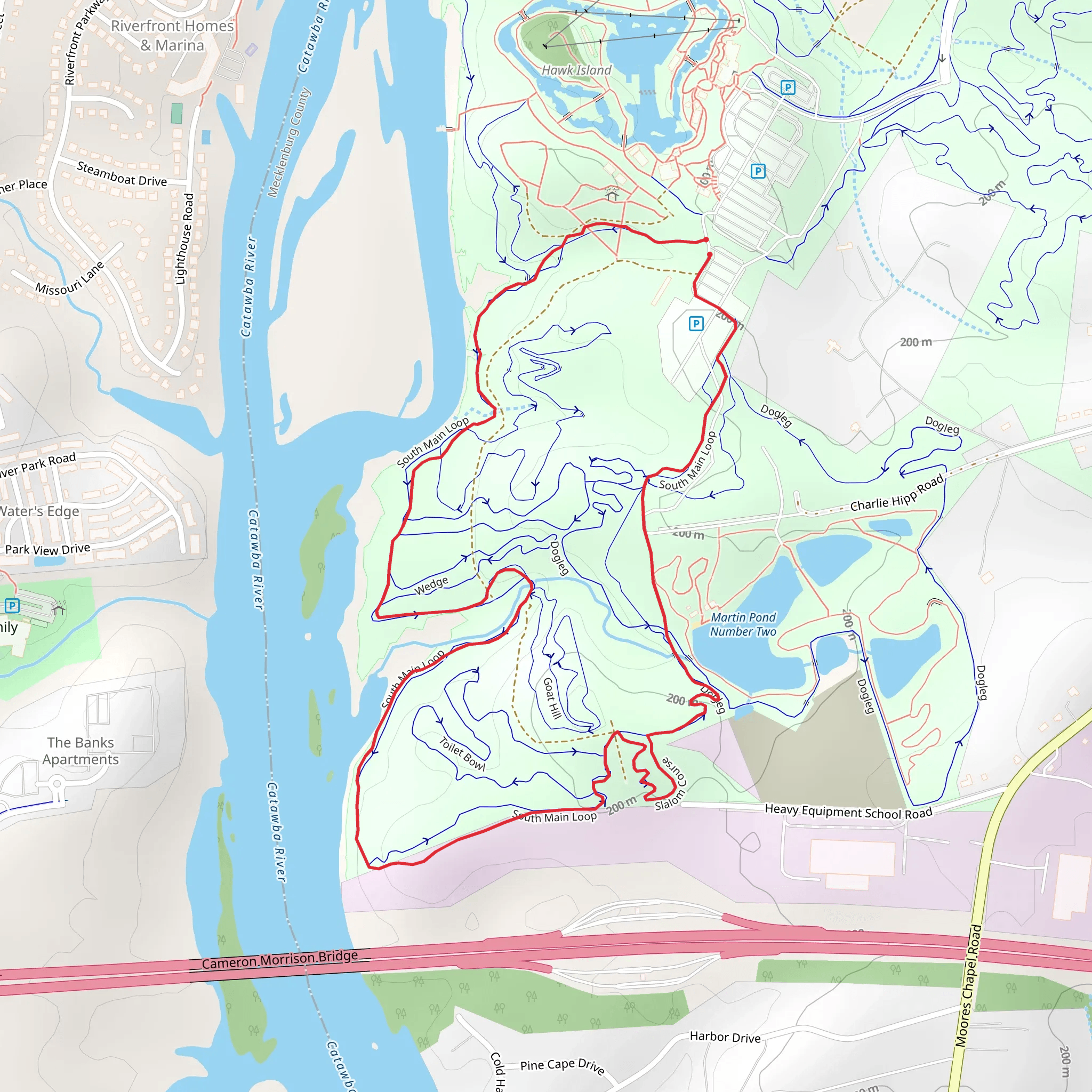 South Main Loop mobile static map