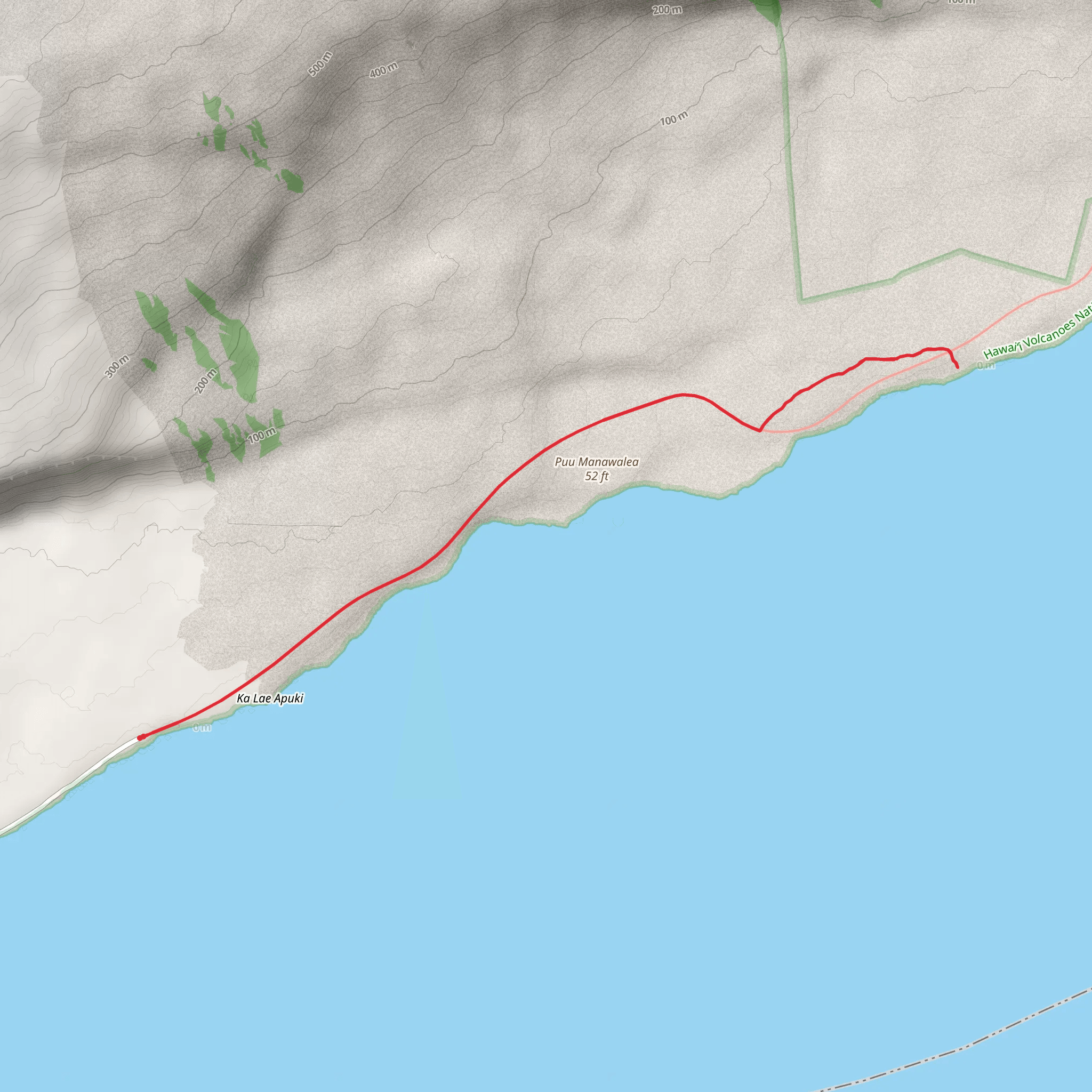 Chain of Craters Road mobile static map