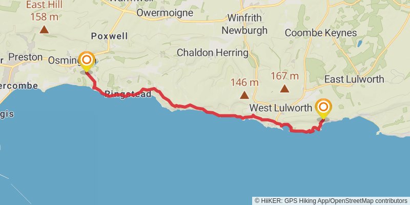 Dorset Loop from North Haven Point stage 13 Map