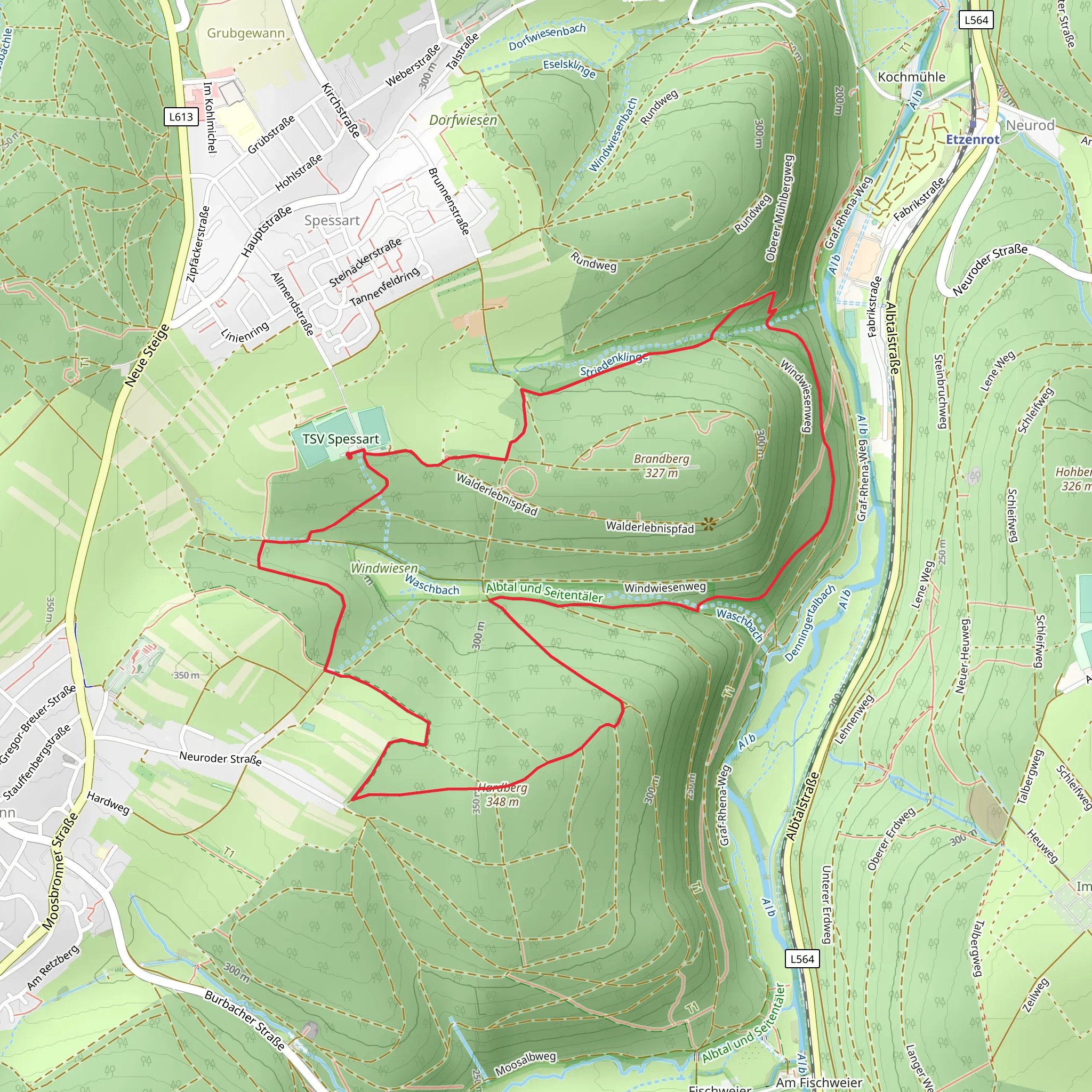Hardberg via Fruehbusch Roemerstrasse mobile static map