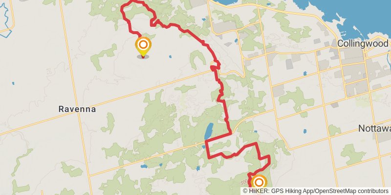 The Bruce Trail stage 24 Map