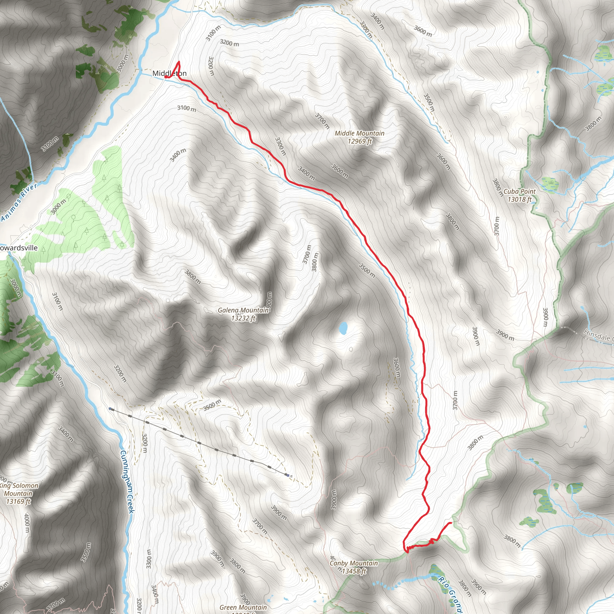 County Road 23 - Maggie Gulch Road mobile static map